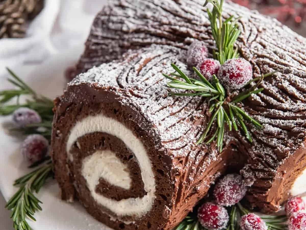 Yule Log Cake