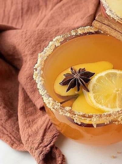 Toffee Apple Cider Fireball Hot Toddy