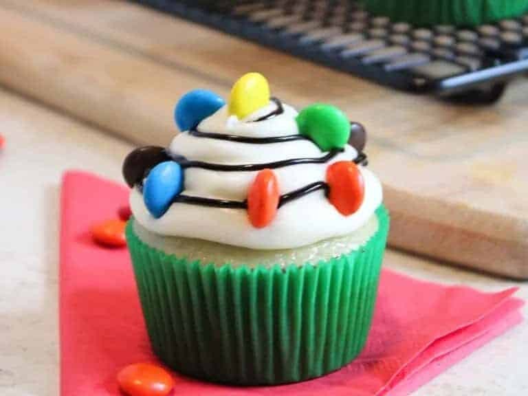 Christmas Lights Cupcakes