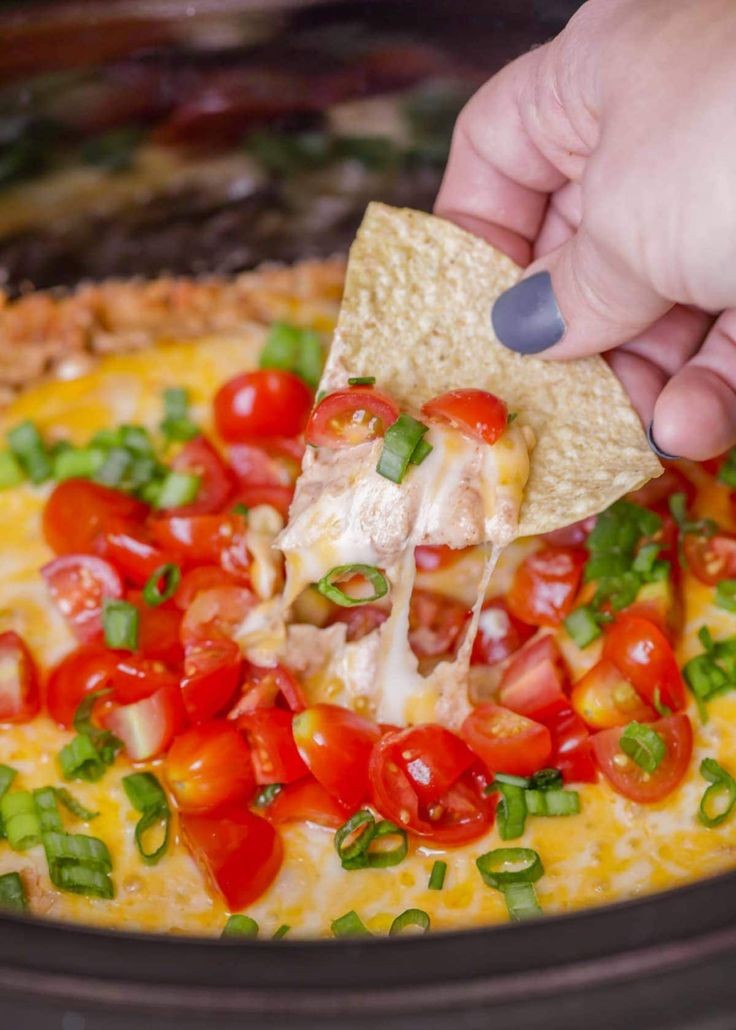 Cheesy Crockpot Sausage Rotel Dip