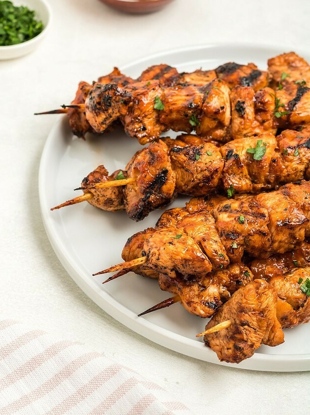 Sticky Chicken on a Stick