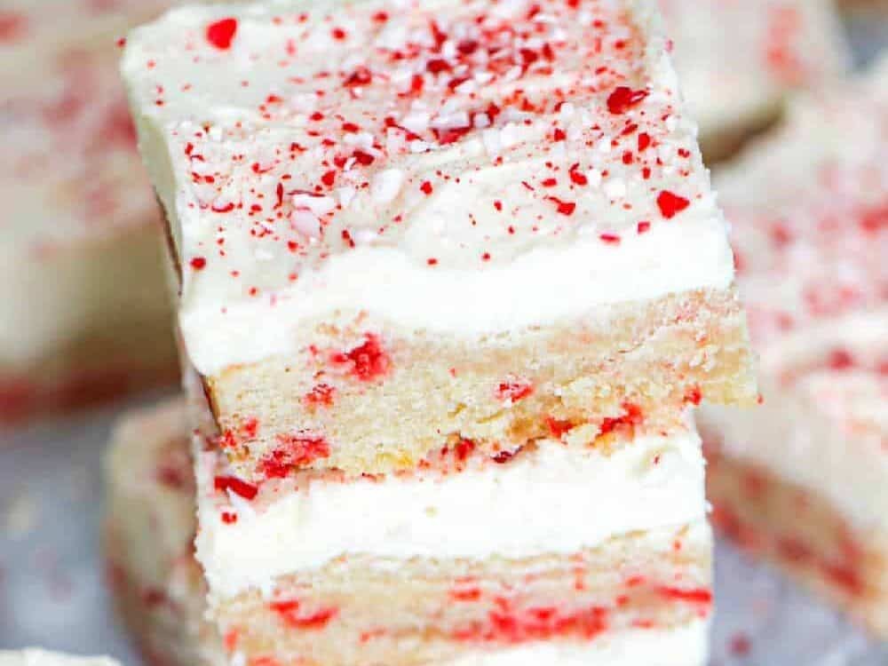 Peppermint Sugar Cookie Bars