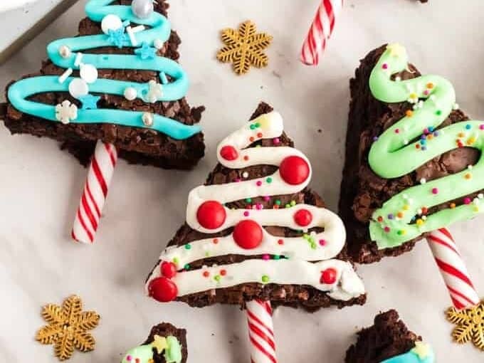 Christmas Tree Brownies