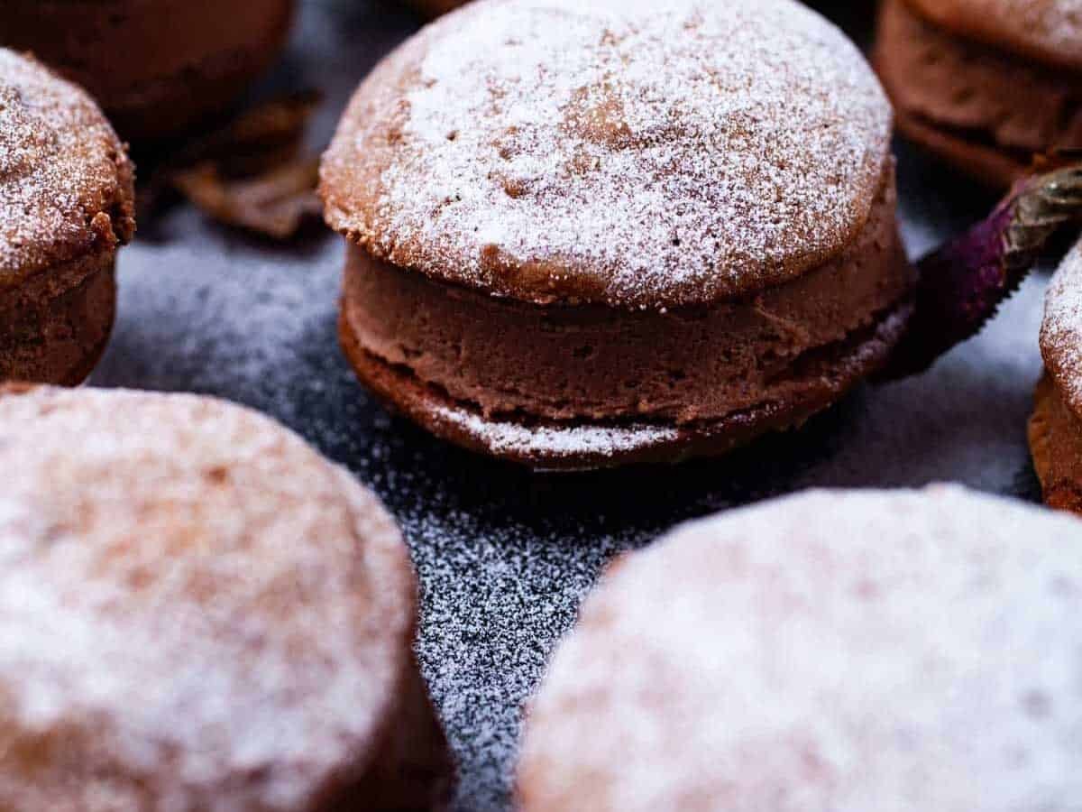 Chocolate Mascarpone Sandwich Cookies