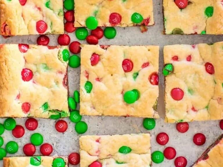 M&M Cookie Bars