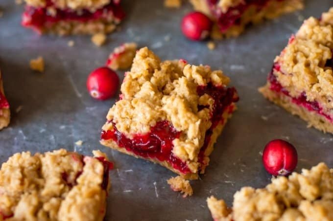 Cranberry Crumble Bars