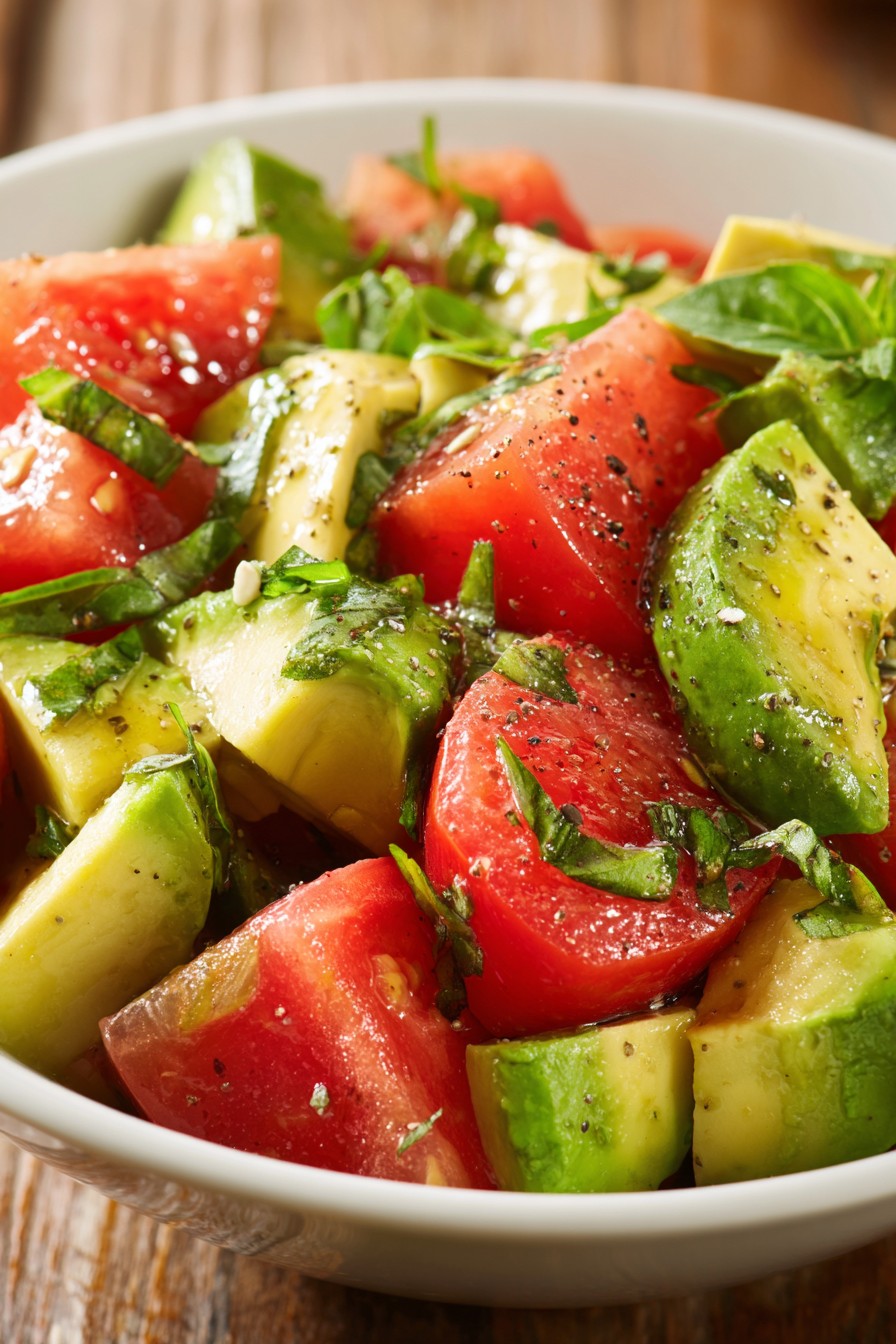 Avocado Tomato Basil Salad