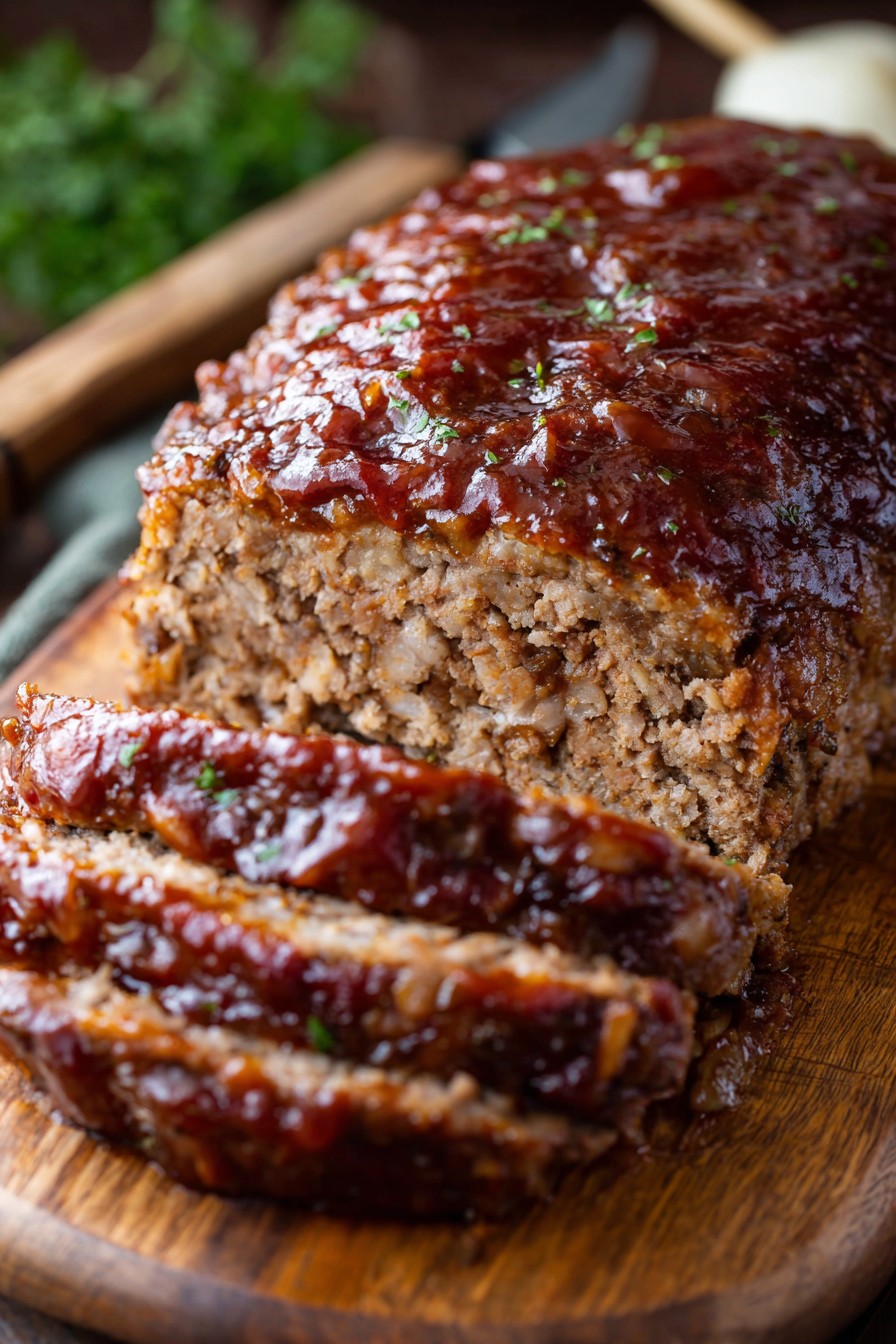 Baked Meatloaf With Glaze