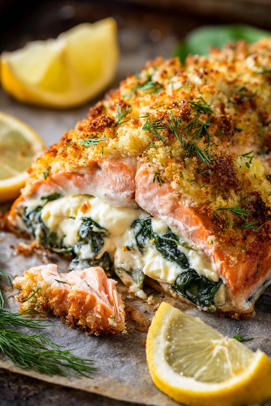 Baked Stuffed Salmon
