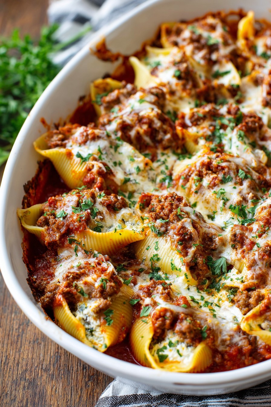 Beef Stuffed Shells