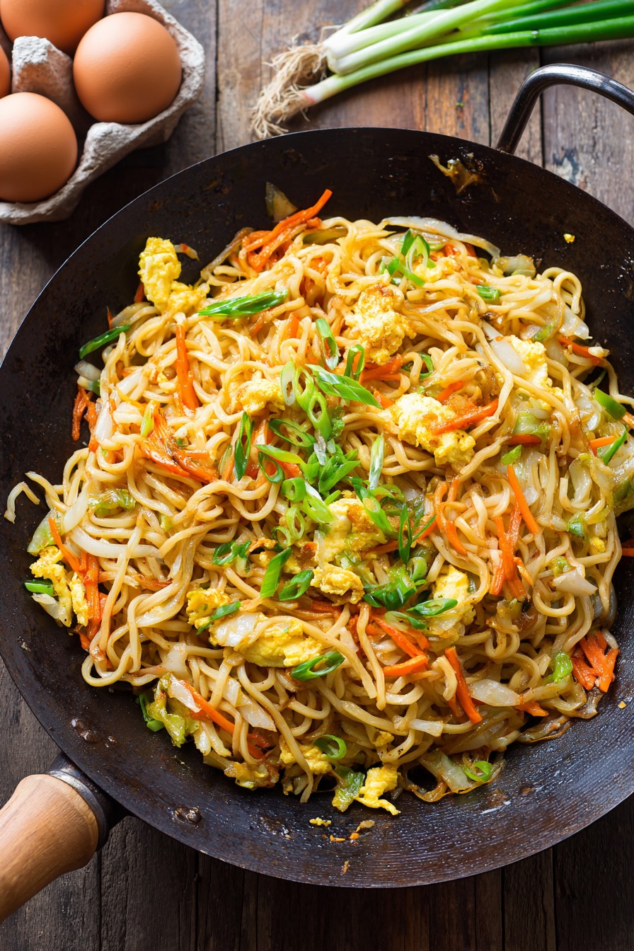 Breakfast Egg Fried Noodles