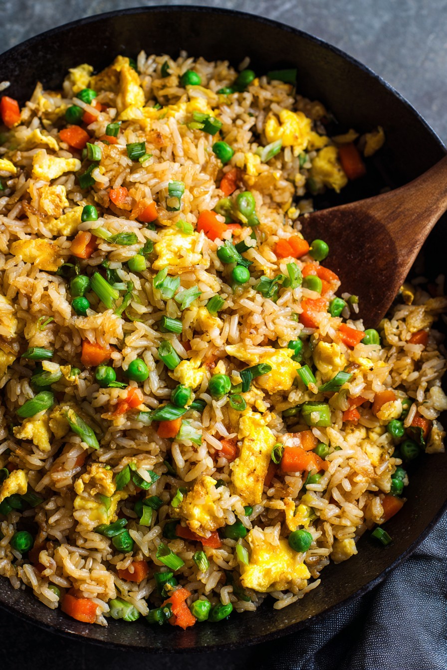 Breakfast Fried Rice With Eggs