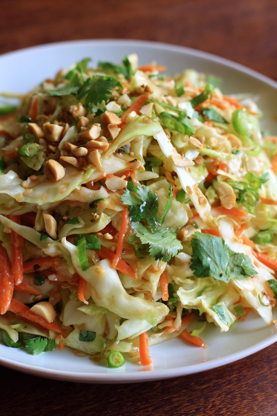 Cabbage Peanut Slaw