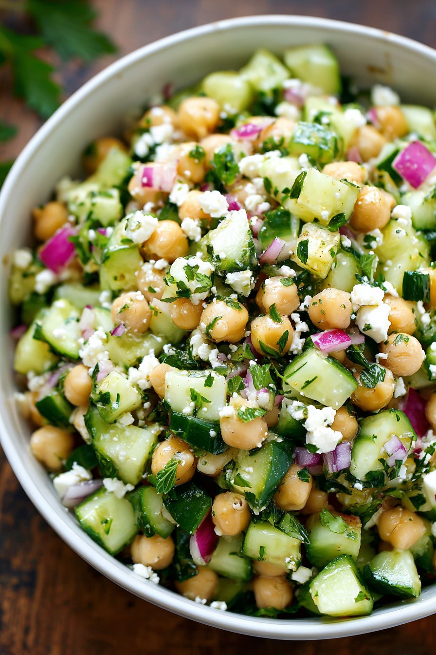 Chickpea Cucumber Salad