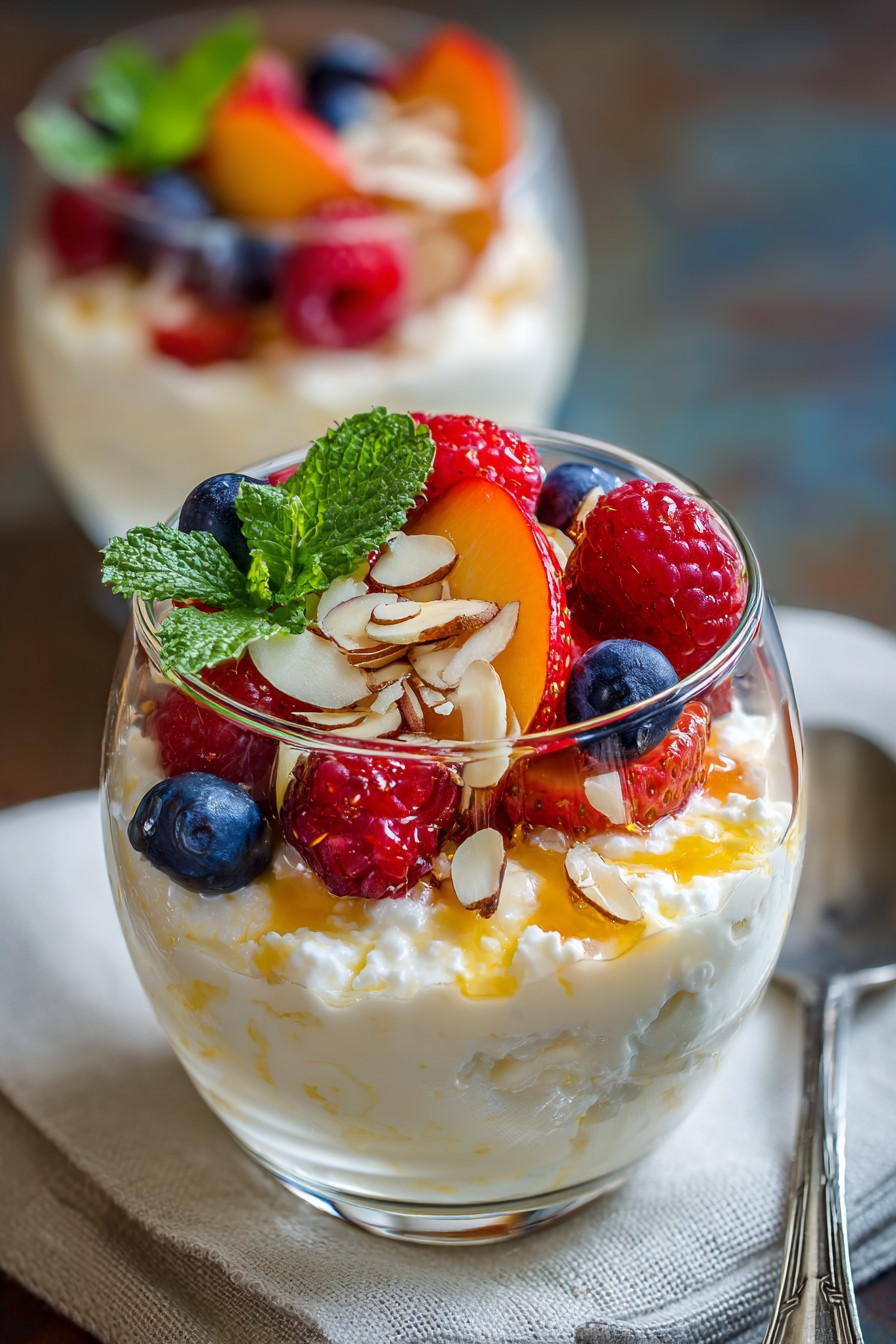 Cottage Cheese With Honey And Fruit