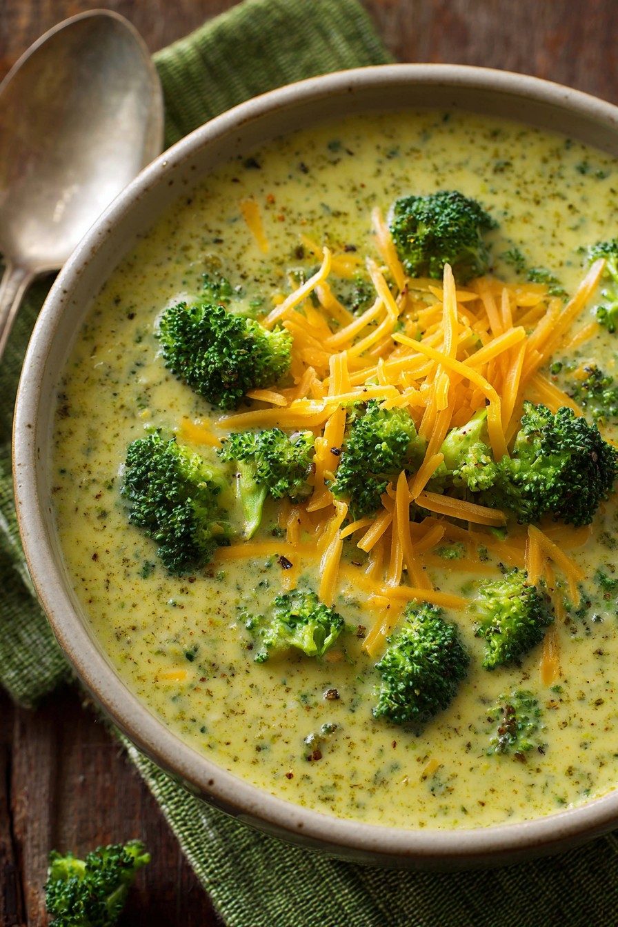Creamy Broccoli Cheddar Broth