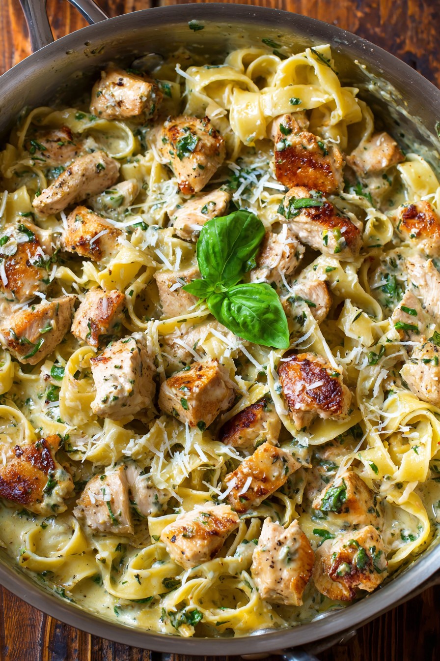 Creamy Pesto Chicken Pasta
