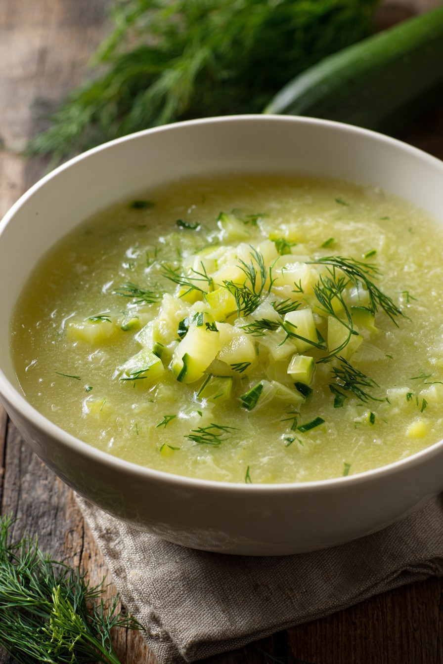 Creamy Zucchini Dill Broth