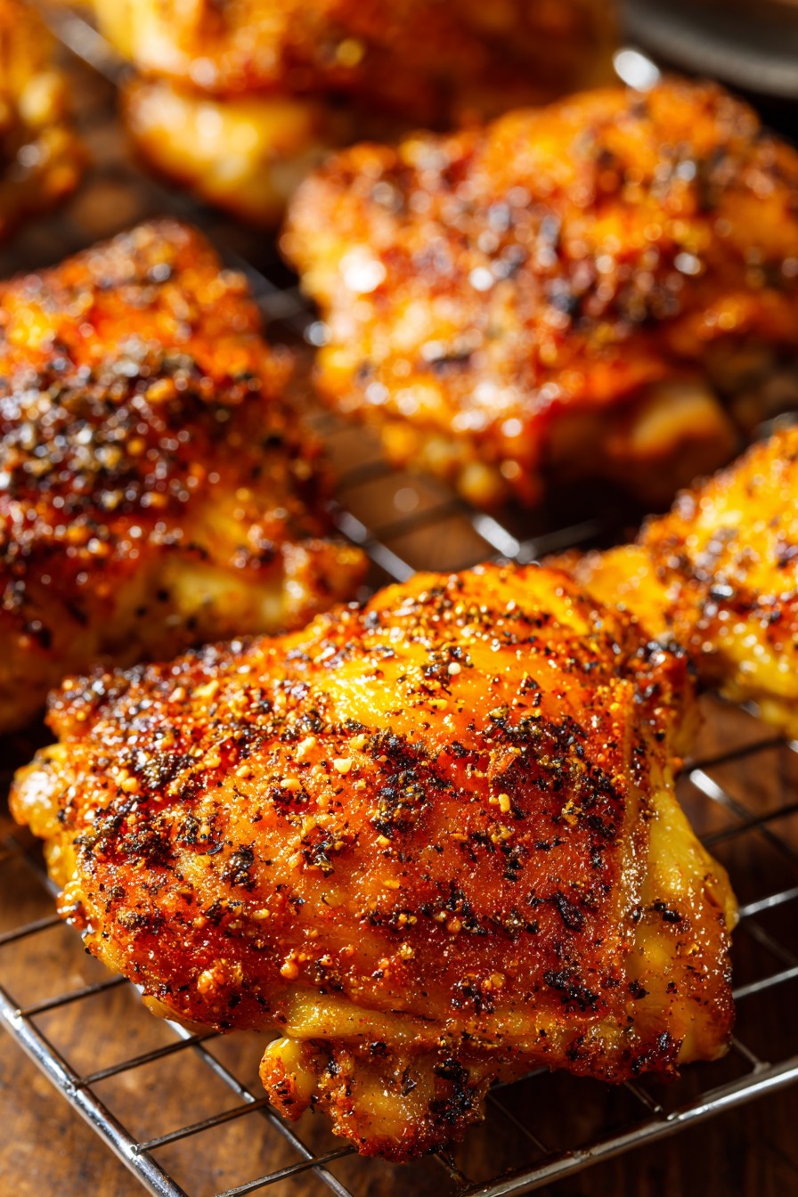 Crispy Baked Chicken Thighs