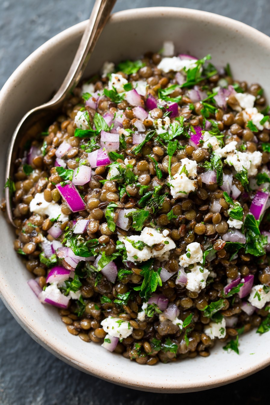 Lentil Feta Salad