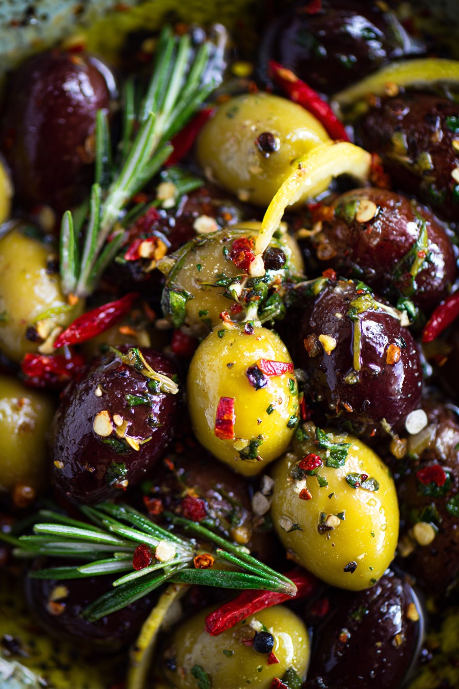 Marinated Olives With Herbs