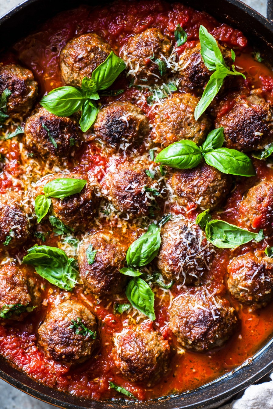 Mini Meatballs In Tomato Sauce