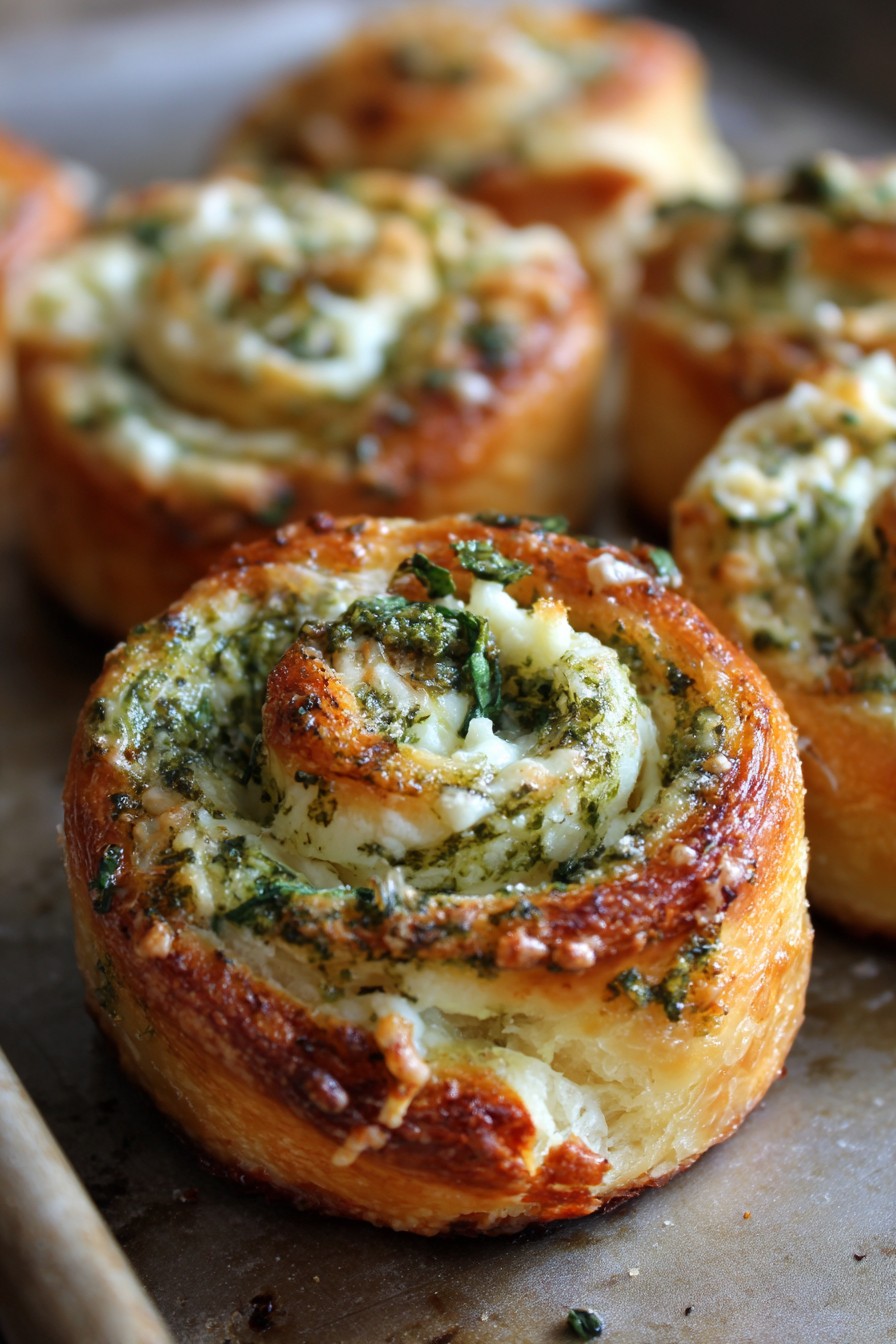 Pesto Cheese Pinwheels