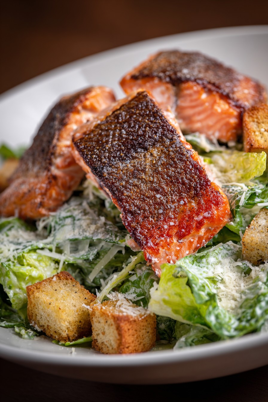 Salmon Caesar Salad