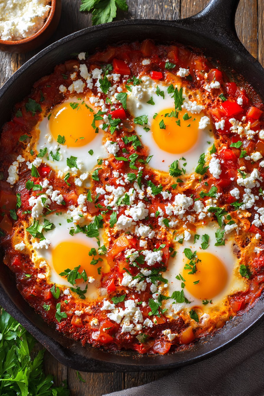 Shakshuka Style Baked Eggs