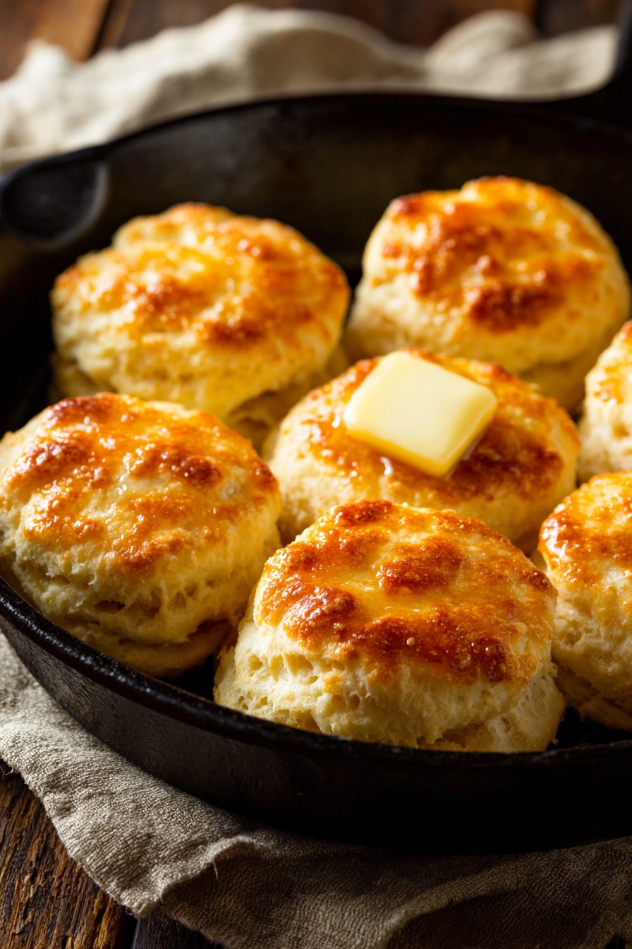 Skillet Biscuits With Butter