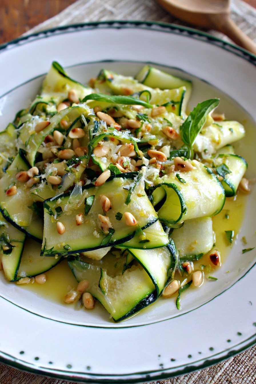 Zucchini Ribbon Lemon Salad